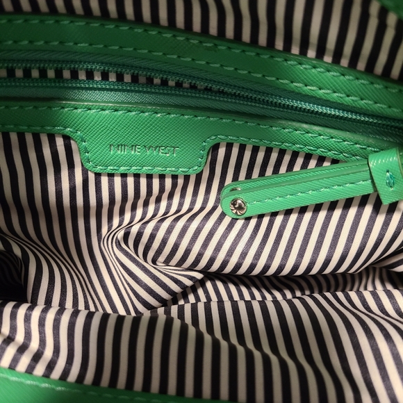 NWOT Nine West bright green bag - Picture 4 of 5